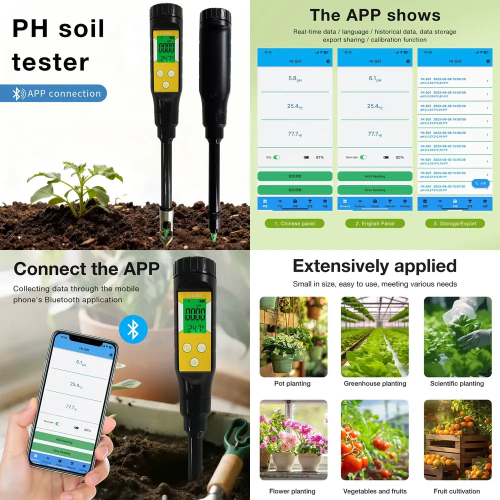 Smart Pot - WAP01 Slimme Bodem-pH-meter voor Hoge Precisie