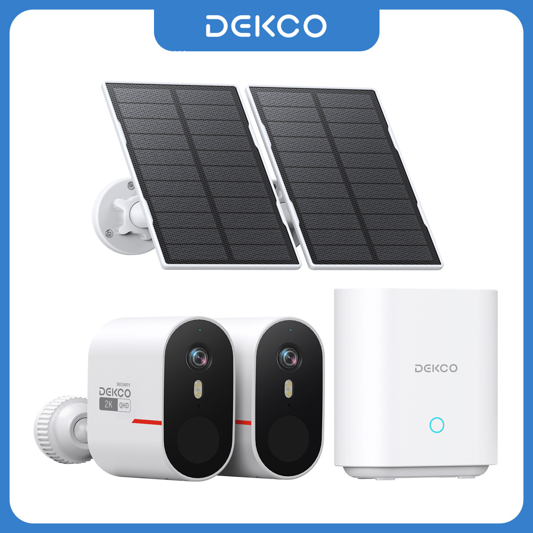 Garden Camera - Dekco 3MP WiFi Solar Camera Systeem