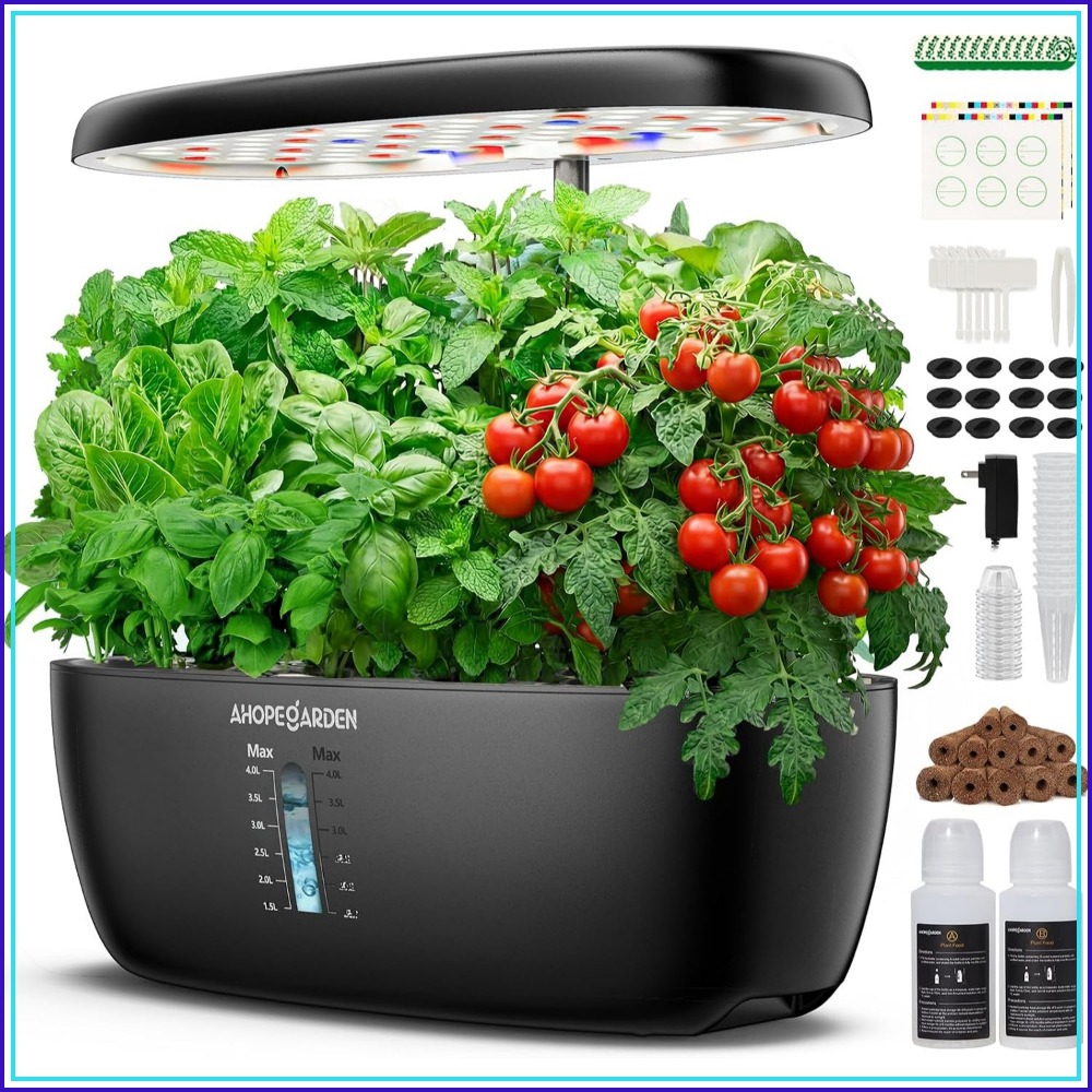 Indoor Garden Kit - 12-pods hydrocultuur tuin met LED-kweeklamp, binnenkweekset