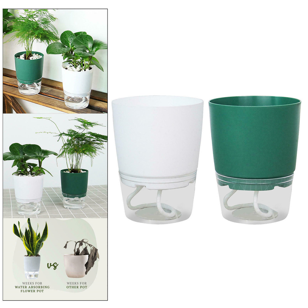 Hydroponic Tower - Luie Hydroponische Bloempot Automatische Waterabsorberende Bloempot