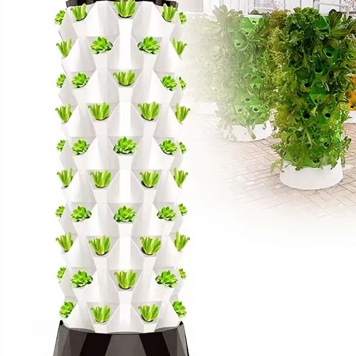 Hydroponic Tower - Automatische druppelirrigatiesystemen voor landbouw, hydroponisch torensysteem,