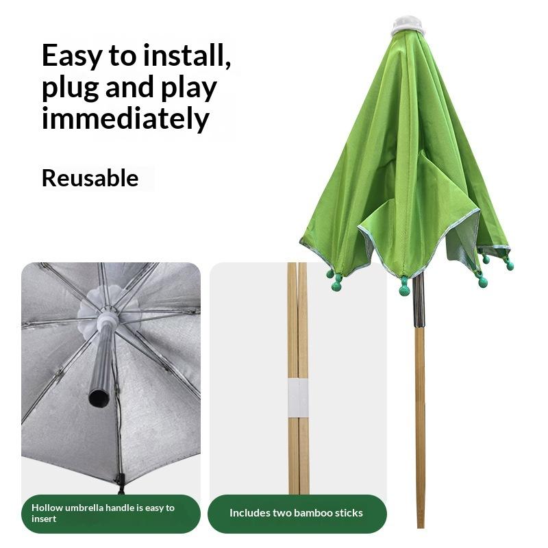 Nieuwe ronde tuinplantparasols - Plant Monitor recensie en prijs