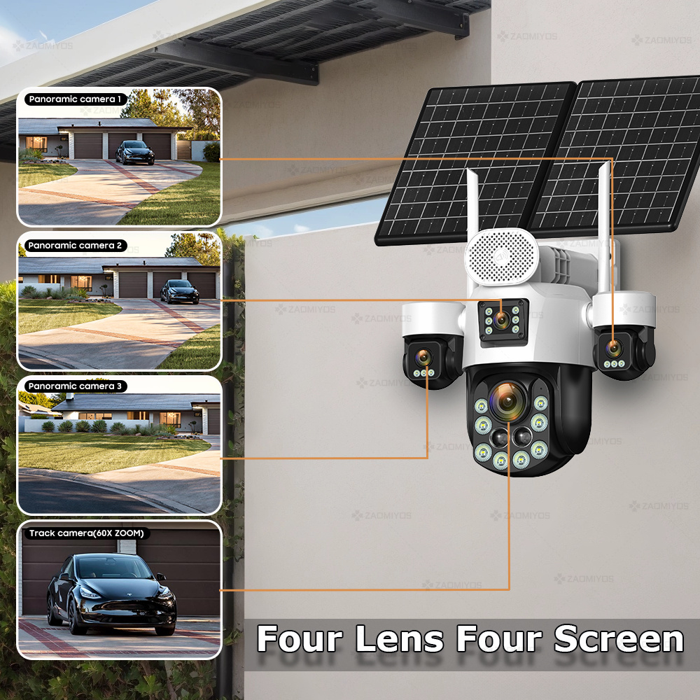 4-lens buitencamera 360° °   S - Garden Camera recensie en prijs