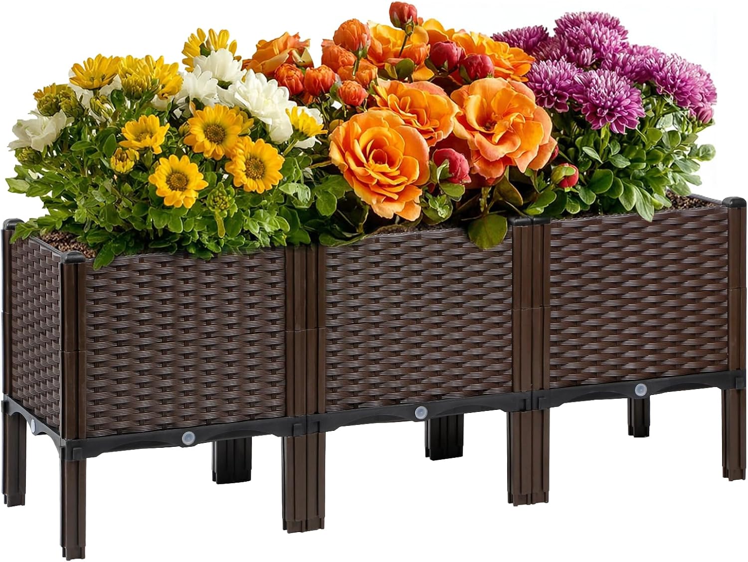 Buitenplantbak van rotan, natu - Self Watering Planter recensie en prijs
