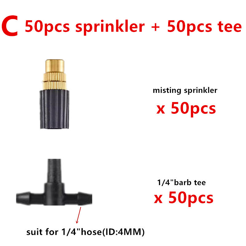 50 stuks Tuinsproeier met 1/4